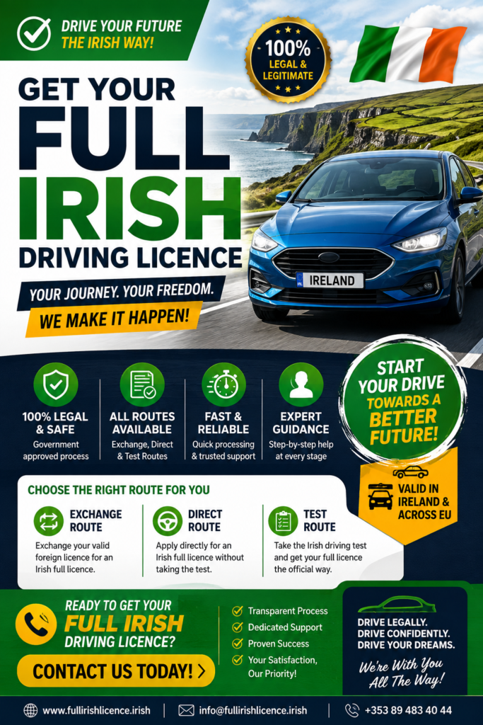 full Irish driving licence